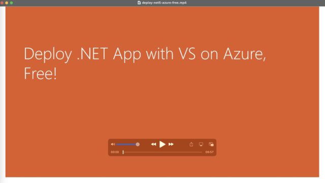 Deploy .NET Apps with VS on Azure, Free!